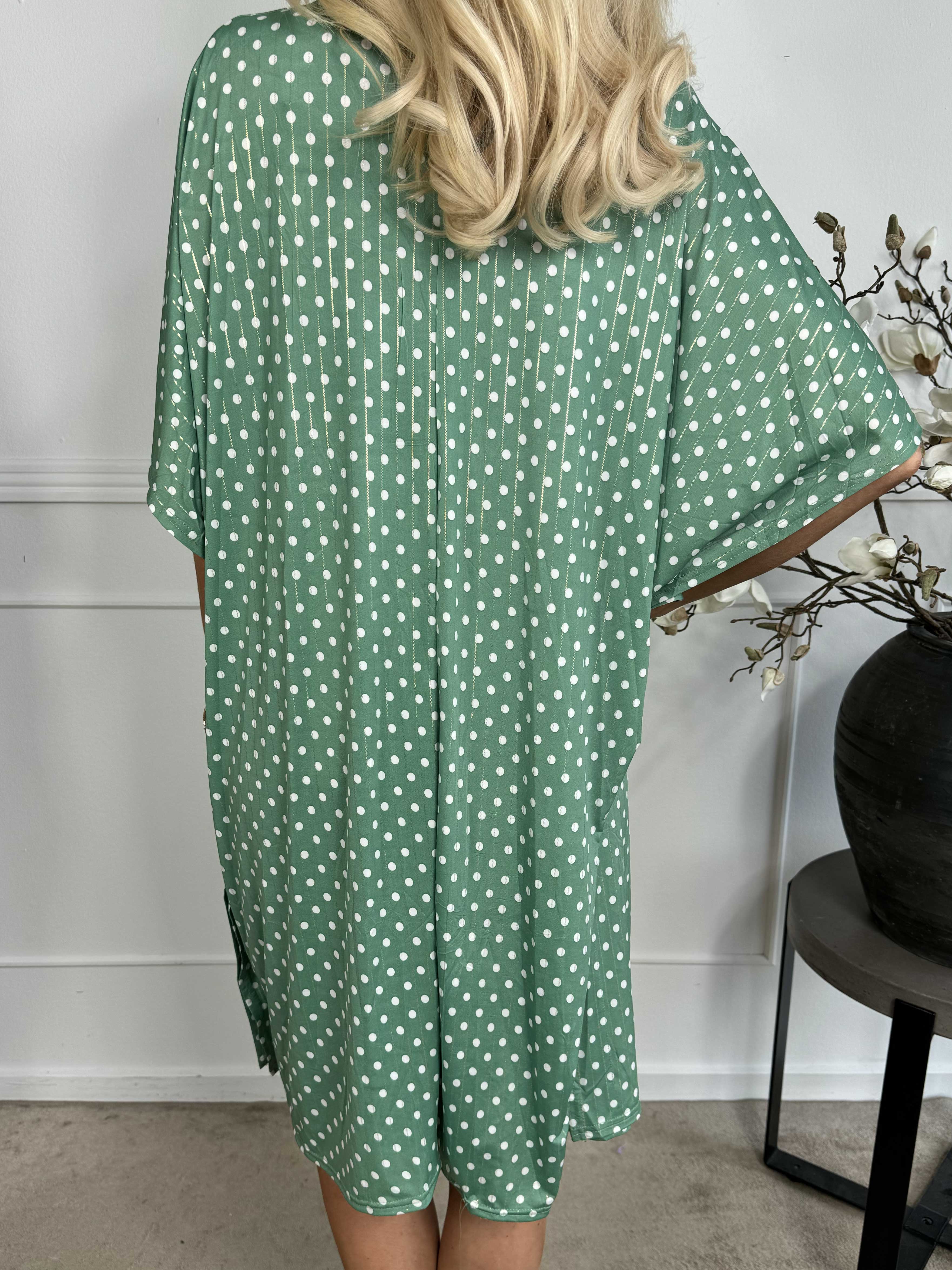 Azmina Dot - Elastisk tunikakjole i loose fit